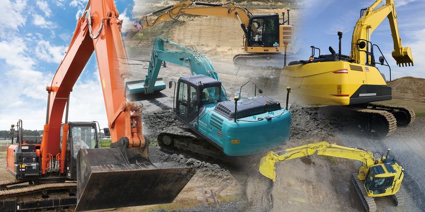 油圧ショベルを自動化、i-Constructionの普及を推進! 各建機 油圧ショベルを自動化、i-Constructionの普及を推進! 各建機