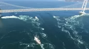 鳴門海峡と渦と咸臨丸