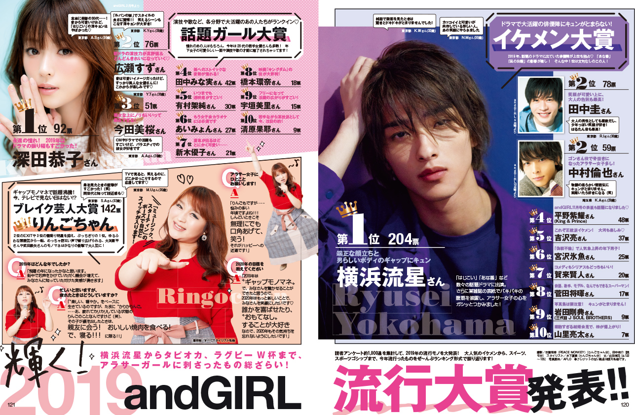 はじめしゃちょー おるたなchannel カイトetc Youtubeクリエイターたちに会ってみた Andgirl 1月号 19年12月12日 木 発売 インディー