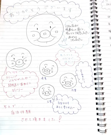 12月のお泊まり体験家族の感想