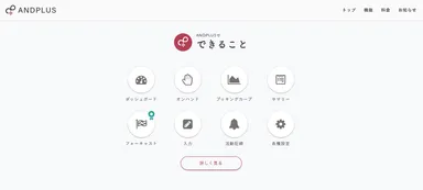 ANDPLUS(アンドプラス)でできること