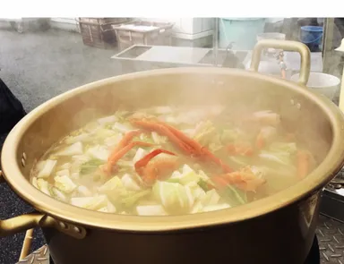 昨年の様子1(カニ汁)