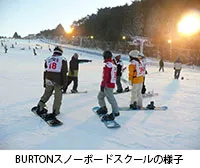 BURTONスノーボードスクールの様子