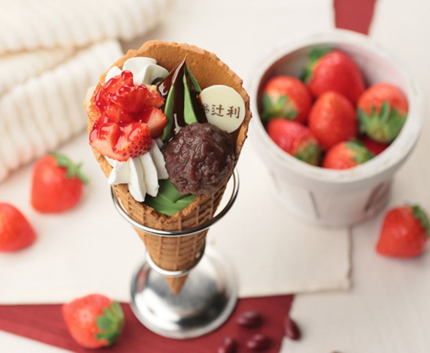 辻利 銀座店から冬季限定メニュー
「辻利ソフト 冬のパルフェ」新発売