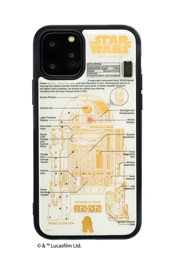 スマホの電波や改札・決済で「R2-D2(TM)」が光る！緻密な基板アートの「iPhone  11」と「ICカード」ケース登場！｜株式会社電子技販のプレスリリース