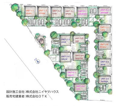 「おいしいまち N TOWNおいらせ」区画イメージ