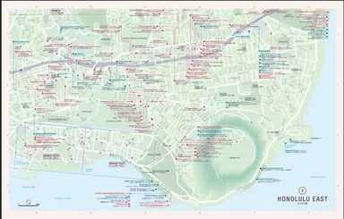 「オアフ島 街歩き詳細MAP」