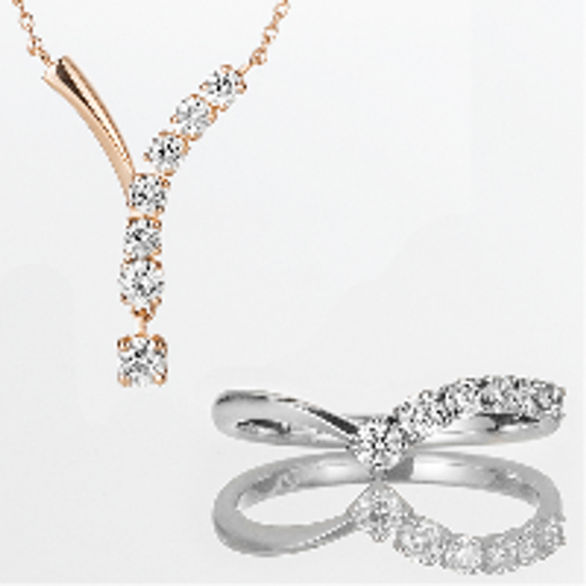 ロマンティックなデザインでギフトにも最適
H&C（ハートアンドキューピッド）
 ダイヤモンドコレクション

