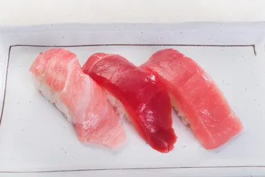 大とろ、赤身、中とろ