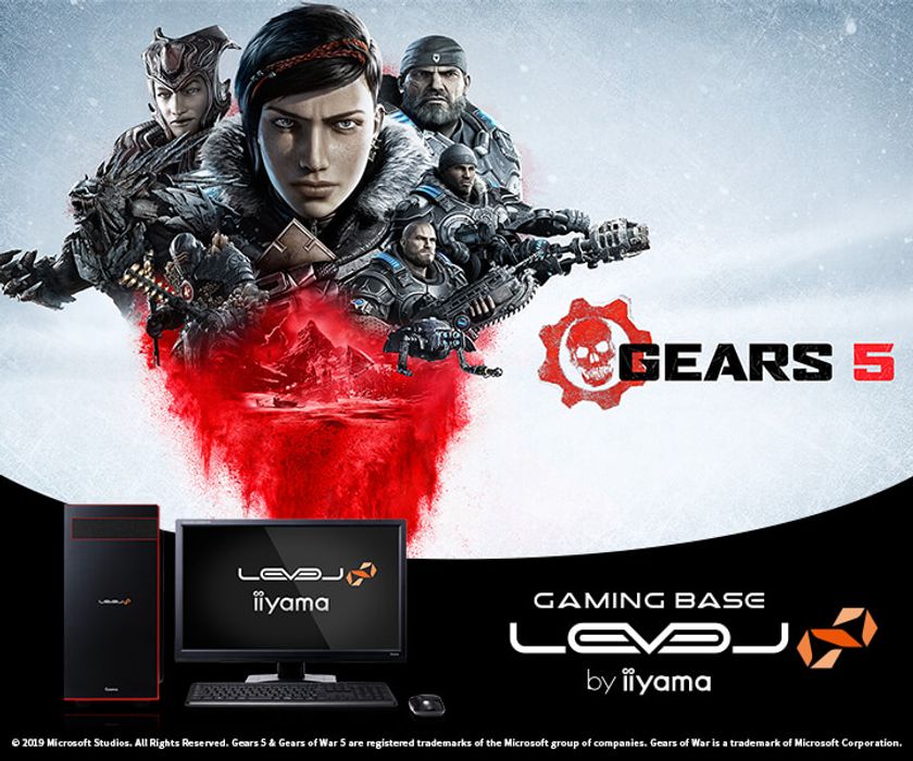 iiyama PC「LEVEL∞（レベル インフィニティ）」より
『Gears 5』推奨パソコンを発売