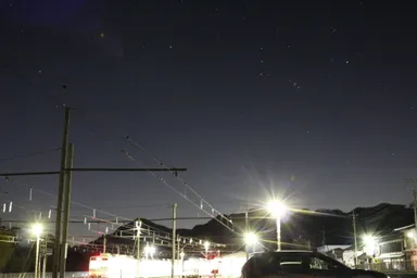 三峰口駅前の夜空1