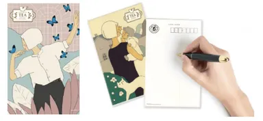 ハガキにもなる癒しのパッケージ