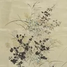 〈冬木小袖〉部分　菊・萩・芒の模様