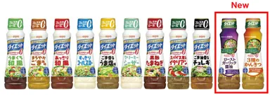 「日清ドレッシング　ダイエット」シリーズ・ラインアップ
