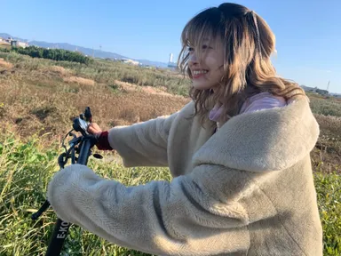 女性でも簡単に乗れます