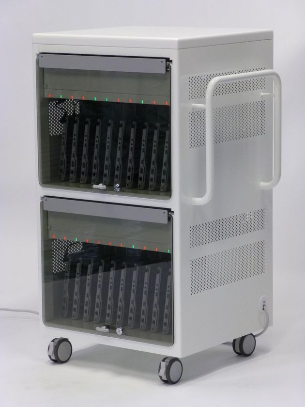 タブレットの収納状況や充電状態が見える
小中学校のタブレットPC導入に最適な充電保管庫を発表