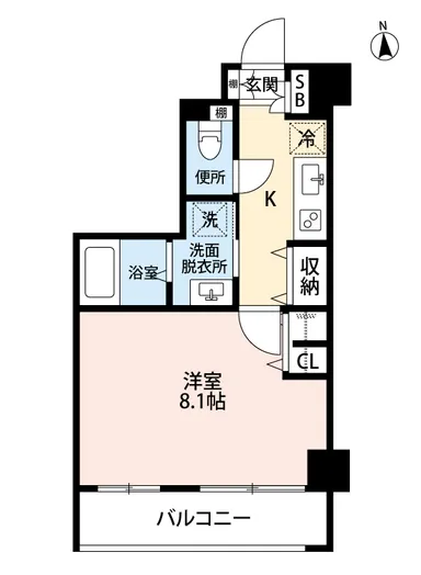ミュージション早稲田Bタイプ間取り図