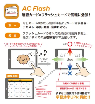 暗記カードで成績アップ