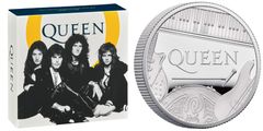 ロックバンド QUEENの記念コインが1月23日登場　メンバー4人それぞれの楽器等をデザイン