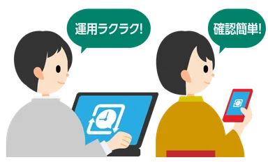 直感的に操作が可能のシンプルな管理画面！