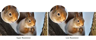 低解像度コンテンツが美しくみえる超(スーパー)解像度