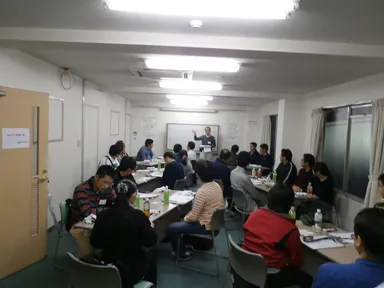 「歩行ラリー研修会」の様子