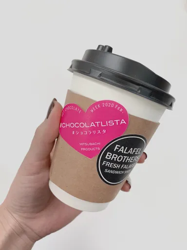 テイクアウト用ホットチョコレート