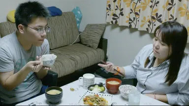 工業高校に通う息子との夕食は安心タイム。建設関係の話に花が咲く時も。