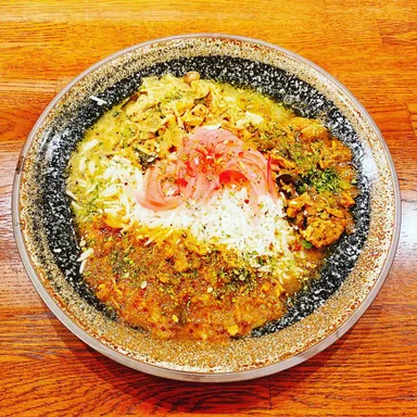 カレー3種盛り_混ぜ混ぜ