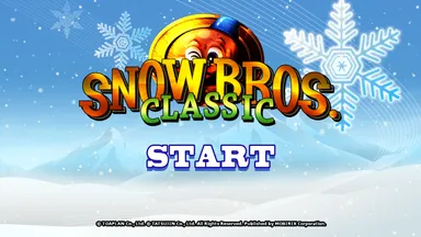 スノーブラザーズCLASSIC タイトル画面