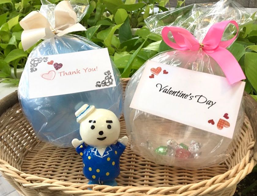 チョコ入りバルーンづくり体験