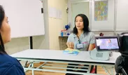 介護士を目指すミャンマー人受講者