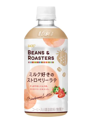 UCC BEANS & ROASTERS　ミルク好きのストロベリーラテ PET450ml