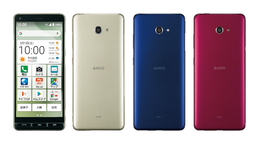 文字も写真も見やすい約5.6インチ縦長大画面を搭載
「BASIO4」、2月7日にauより発売
