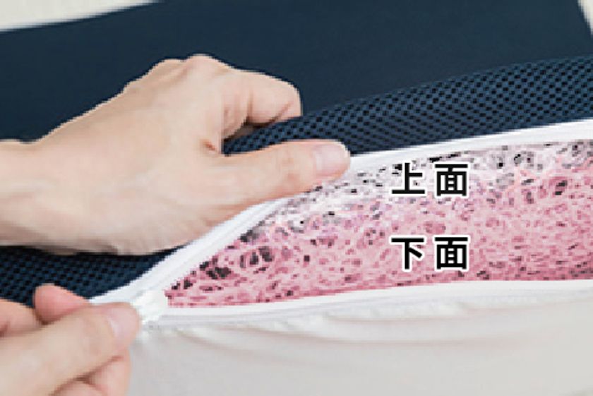 キュアレ、座るだけで姿勢を正す、おしり専用枕 「OSHIRI MAKURA