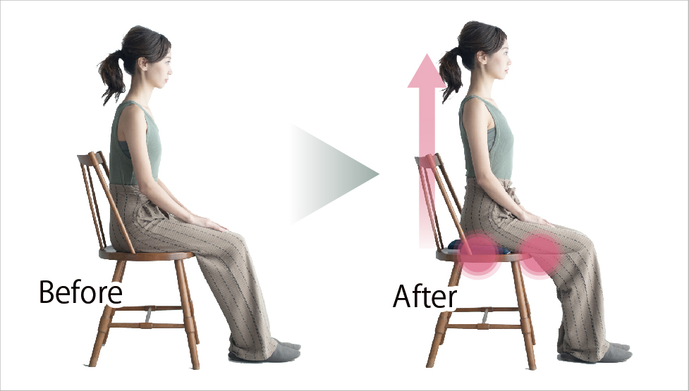 キュアレ、座るだけで姿勢を正す、おしり専用枕「OSHIRI MAKURA」発売 