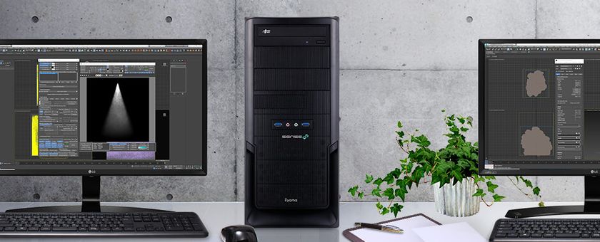 iiyama PC「SENSE∞（センス インフィニティ）」より、
アニメ制作CGパート/エフェクト・シミュレーション処理向け
パソコンを発売！