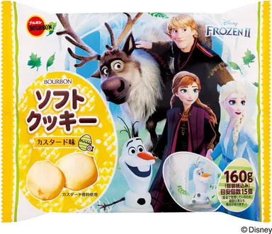 160gソフトクッキーカスタード味(アナと雪の女王)