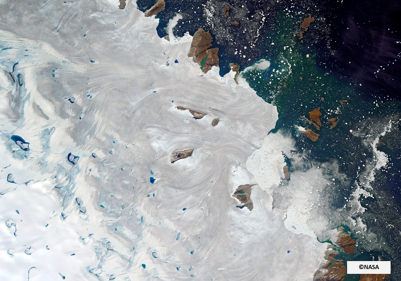 グリーンランドの氷床