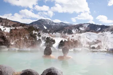 冬の万座温泉