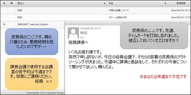 「WEBインバスケット」画面イメージ