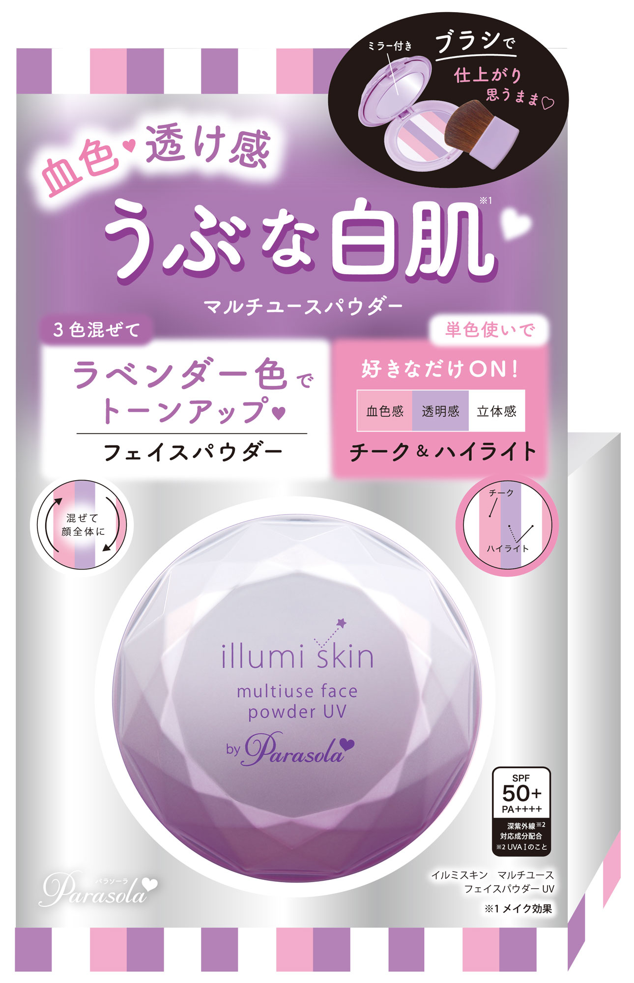 メイクしながらuvカット 1つで3役のフェイスパウダー パラソーラ から新発売 チーク ハイライト にも活躍する進化系トーンアップパウダー 株式会社ナリス化粧品のプレスリリース