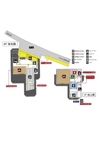 貴船口駅新駅舎平面図