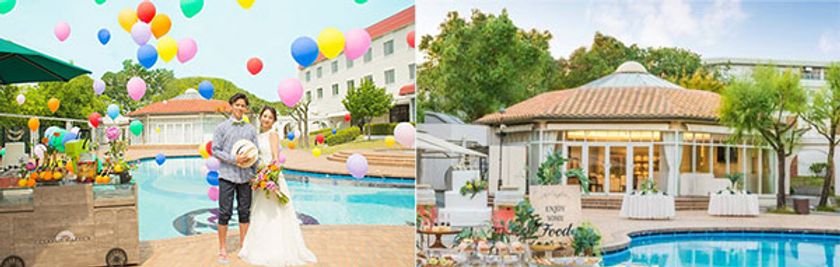 プールサイドを貸切に!リゾート感溢れるホテルウエディング
プール貸切リゾート風結婚式「プールサイドウエディング」
挙式期間:2020年7月23日(木・祝)~8月30日(日)