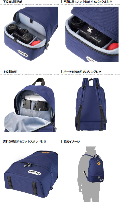 【新品】OUTDOOR PRODUCTS カメラデイパック01 ハクバ写真産業