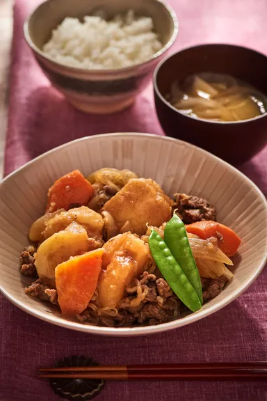 体験レッスン肉じゃが(タテ)