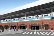 新橋駅 全面開業時駅舎完成イメージ