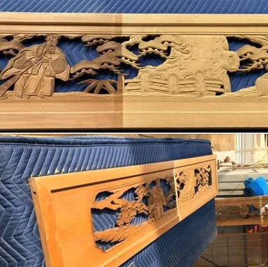 ＜欄間　再生前後＞