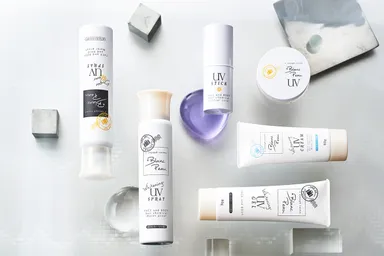 6種類のアイテムからシーンや目的に合わせて選べるBlanc Peau UVシリーズ
