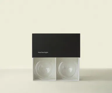 Twin Cloud Glass Chawan Set(2)